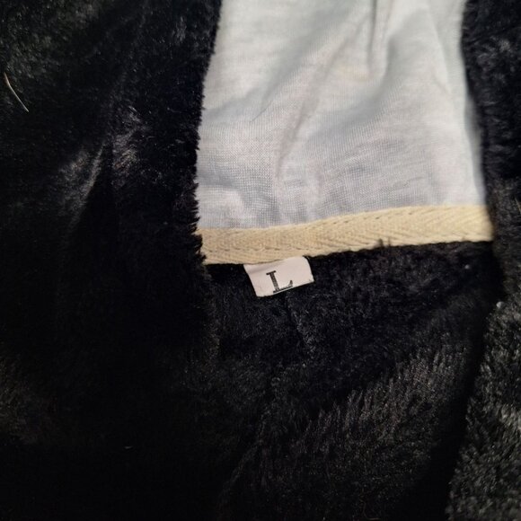 Skeleton One Piece Pajama Full Zip Bones Black Adult‎ Large Hood Face X Ray Rad - Picture 6 of 7